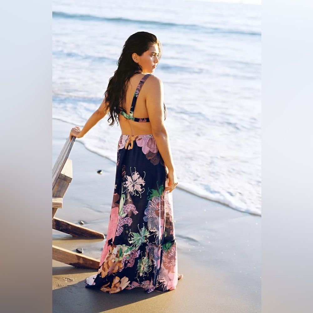 Anthropologie Maeve Cut-Out Maxi Dress - Picture 5 of 8